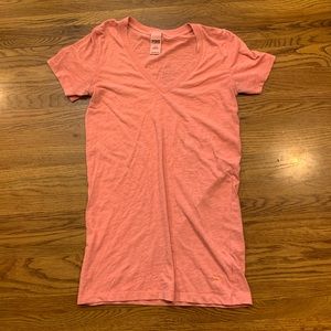 🎆 4/$10 PINK Orange V-Neck Tee